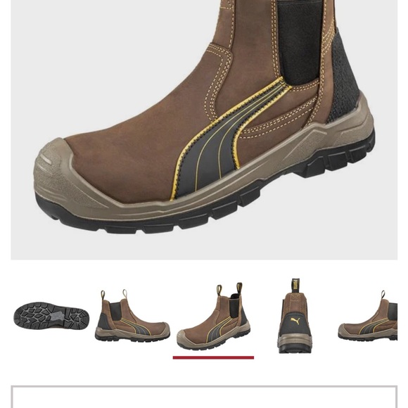 Men's Puma Safety Tanami Mid Composite Toe Waterproof Boots $79 Men’s Size 11W - Picture 2 of 14